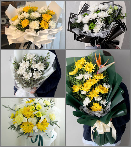 辽宁鞍山千山区旧堡街道白事花束代送